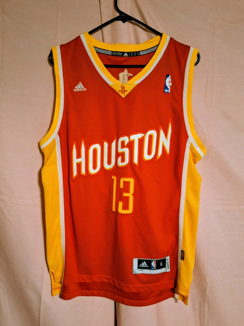 Adidas Houston Rockets James Harden #13 jersey Red & Yellow